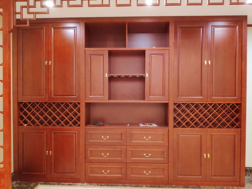 禹州中式家居装修之中式酒柜装修效果图